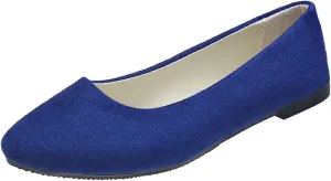 Flat Shoes for Women Comfortable Slip on Shallow Shoe Women's Flats Casual Dressy Suede Lightweight Single-Shoes