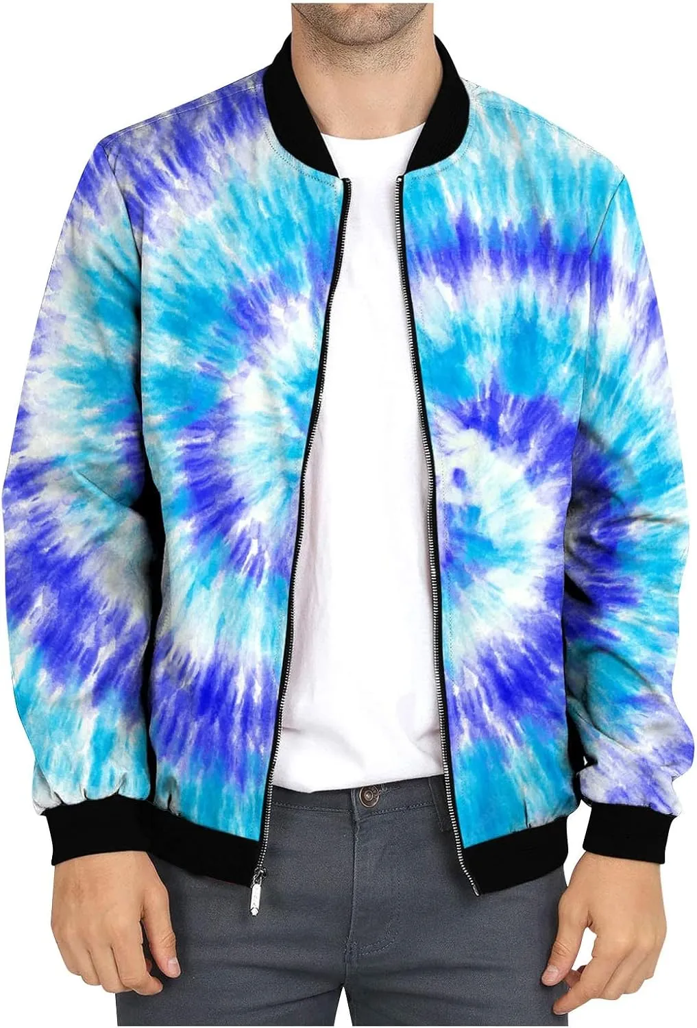 Flight Jackets For Men Full Zip Windbreaker Jacket Light Weight Fashion Warm Coat Big And Tall Outdoor Jackets