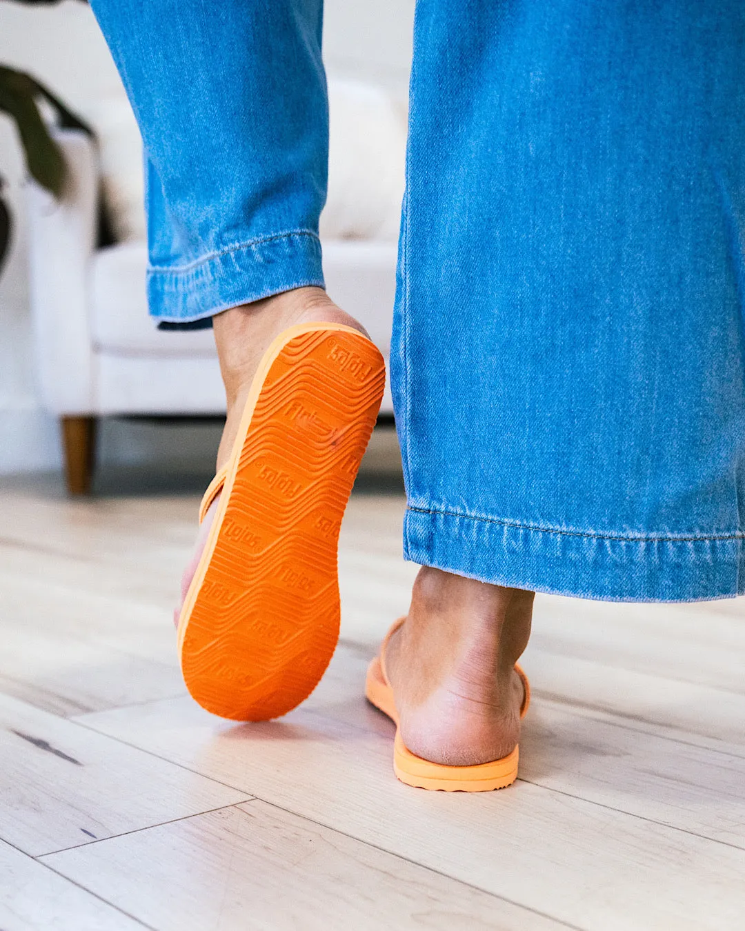 Flojos Fiesta Flip Flops - Orange FINAL SALE