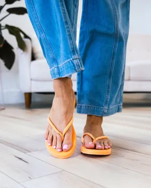 Flojos Fiesta Flip Flops - Orange FINAL SALE