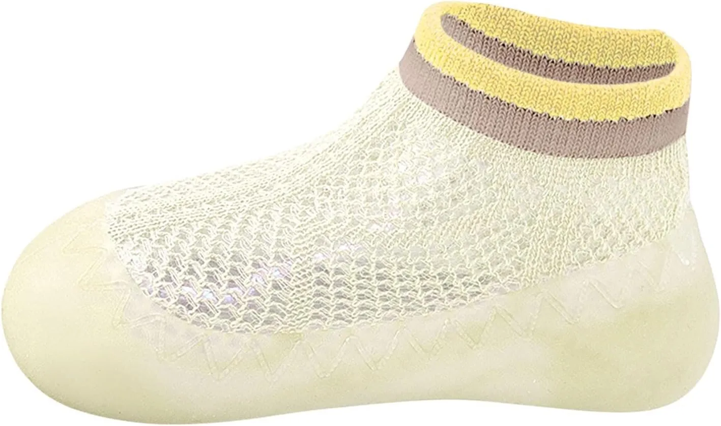 Glittery Toddler Shoes Baby Girl Boy Indoor Toddlers Breathable Walking Shoes Warm Elastic Sock Tough Shoes for Girls