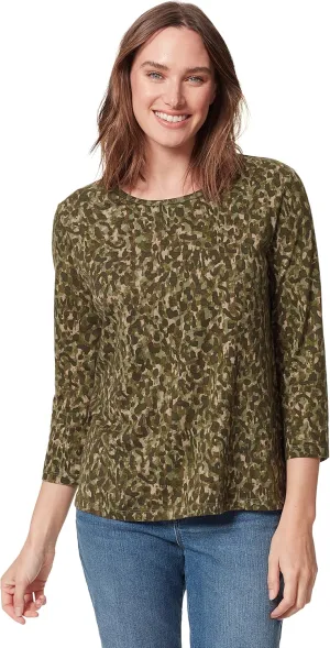 Gloria Vanderbilt Women's Amanda 3/4 Sleeve Soft Knit Top
