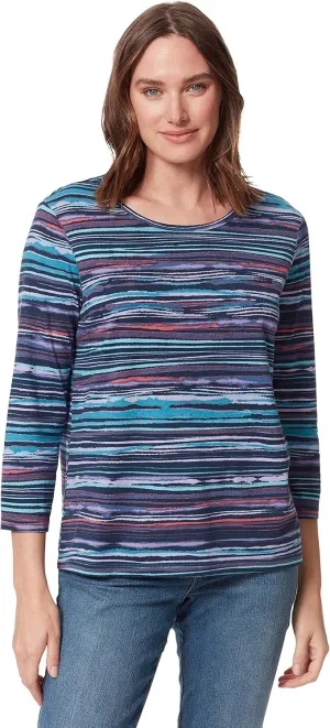 Gloria Vanderbilt Women's Amanda 3/4 Sleeve Soft Knit Top