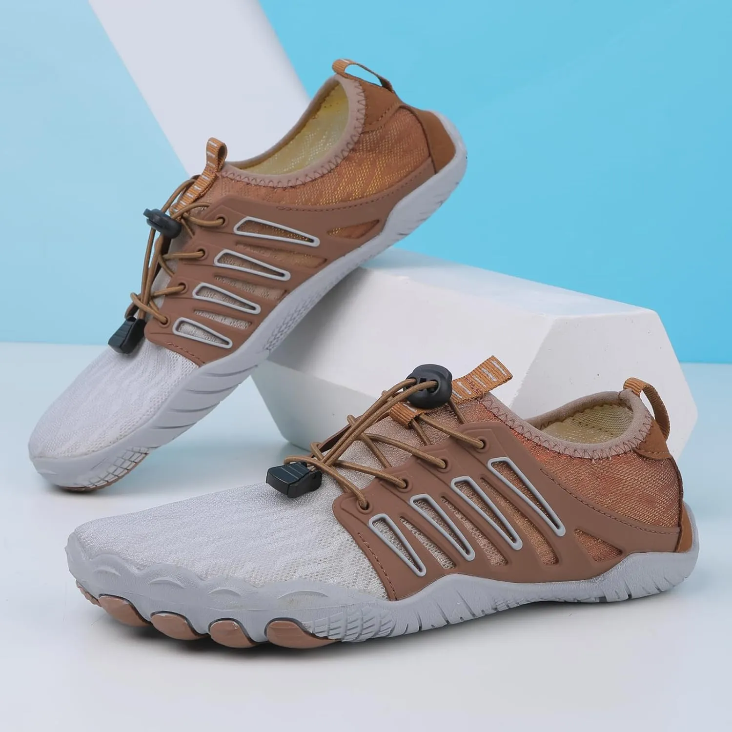 Grounded Footwear for Women Non Slip Barefoot Shoes Running Hiking Walking Shoe for Men Healthy & Non-Slip Wide Toe Box Beach Sneaker Lightweight Breathable Water Resistant Sneakers Comfort Wear Shoes