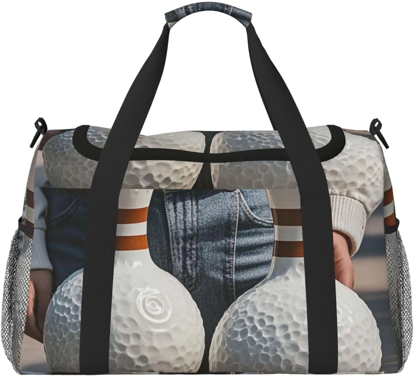 Gym Bag Bowling Balls Duffel Bag for Men Women Travel Overnight Bag with Shoe Compartment Workout Bags