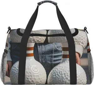Gym Bag Bowling Balls Duffel Bag for Men Women Travel Overnight Bag with Shoe Compartment Workout Bags