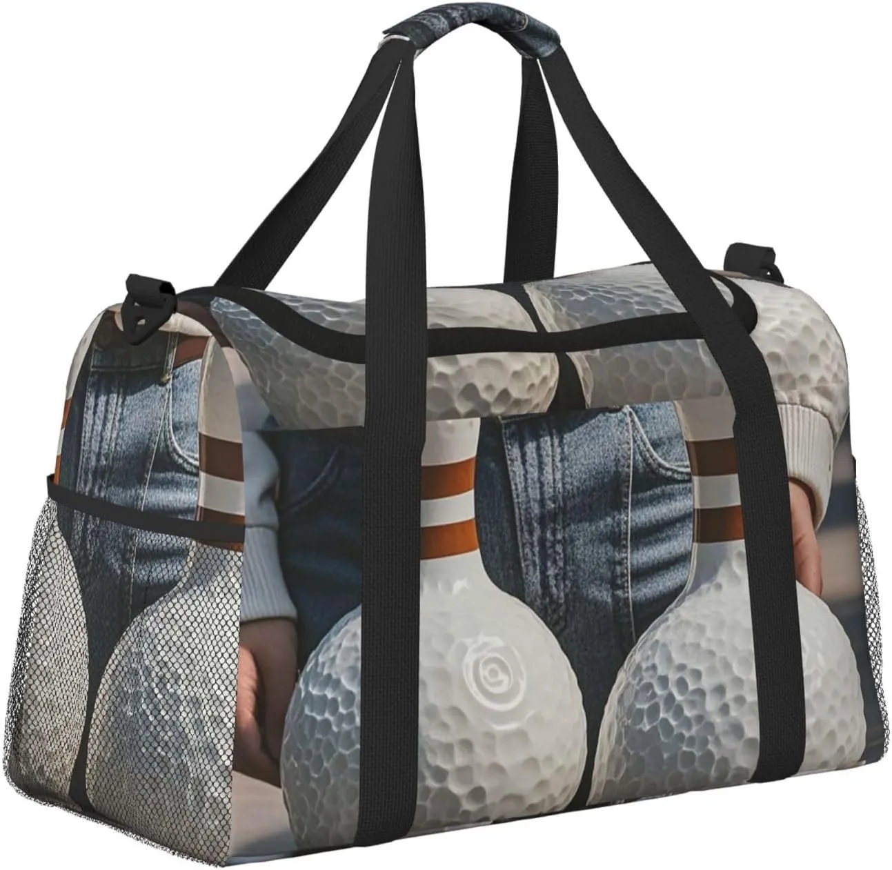 Gym Bag Bowling Balls Duffel Bag for Men Women Travel Overnight Bag with Shoe Compartment Workout Bags