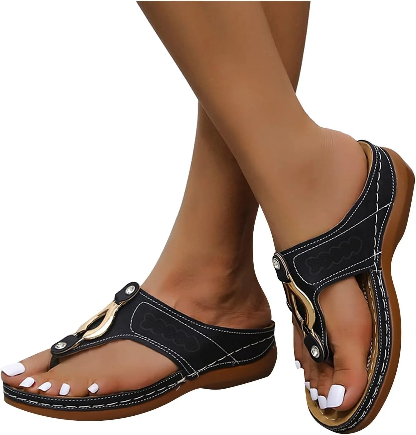 High Arch Support Slippers Women Cute White Walking Sandals for Women Brown Dressy Sandals Women Womens Orthopedic Work Shoes Size 11 Orthopedic Flip Flops Men Platform Wedge Sandals