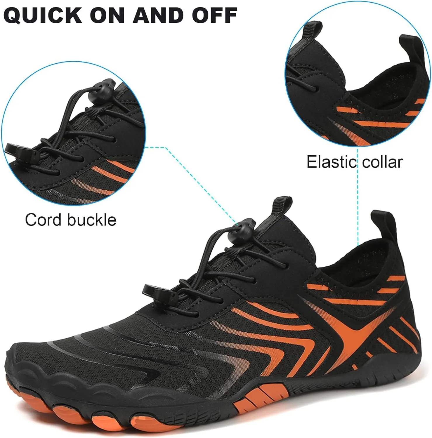 Hike Barefoot Shoes for Women Men Footwear Pro Barefoot Shoes with Wide Toe Box, Healthy & Non-Slip Breathable Athletic Beach Pool Surf Hiking Walking