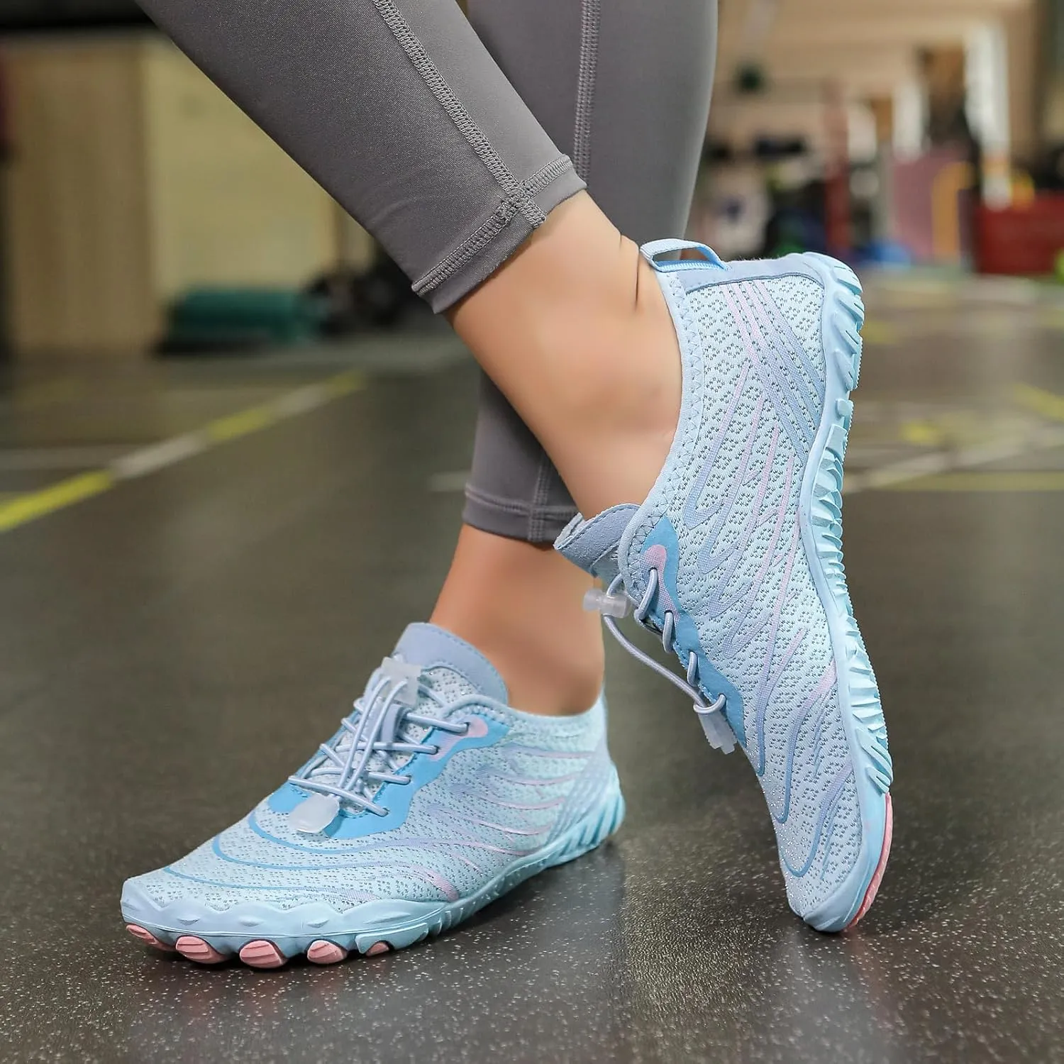 Hike Barefoot Shoes for Women Men Quick Dry Waterproof Barefoot Footwear Anti-Slip Grounding Shoes Running Healthy Athletic Sneaker Lightweight Beach Swim Outdoor Shoe