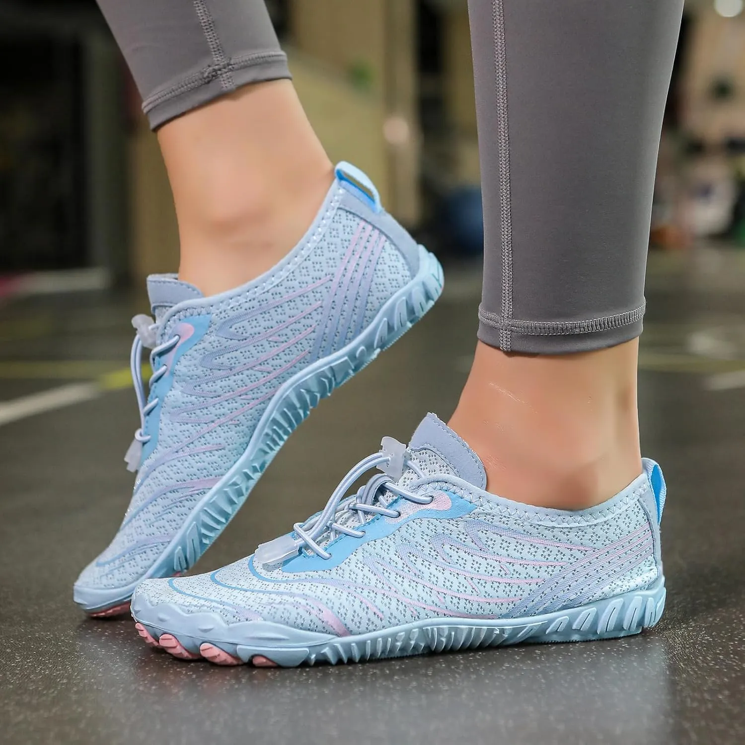 Hike Barefoot Shoes for Women Men Quick Dry Waterproof Barefoot Footwear Anti-Slip Grounding Shoes Running Healthy Athletic Sneaker Lightweight Beach Swim Outdoor Shoe