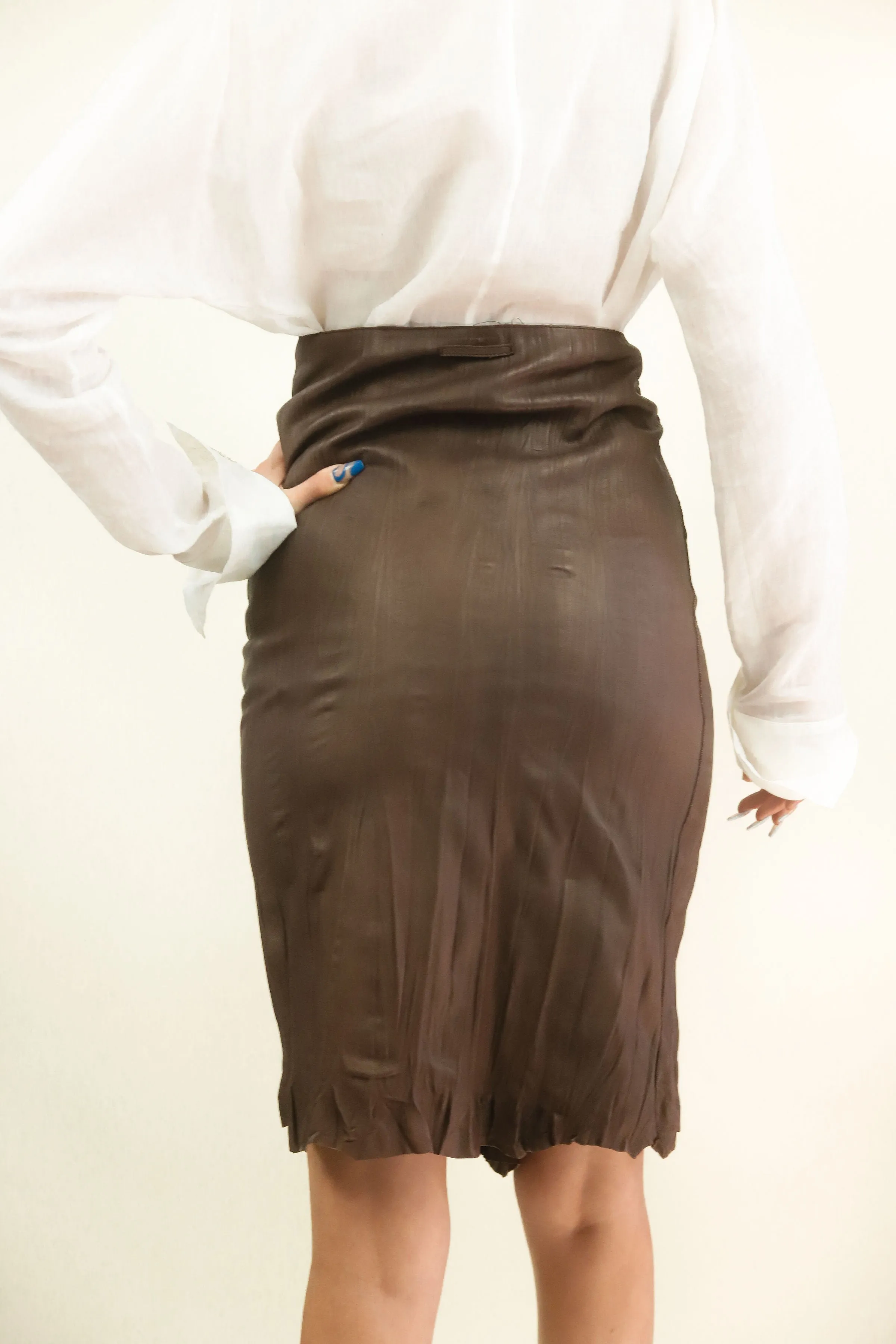 Jean Paul Gaultier Spring 2004 Leather Bondage Skirt