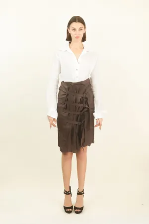 Jean Paul Gaultier Spring 2004 Leather Bondage Skirt