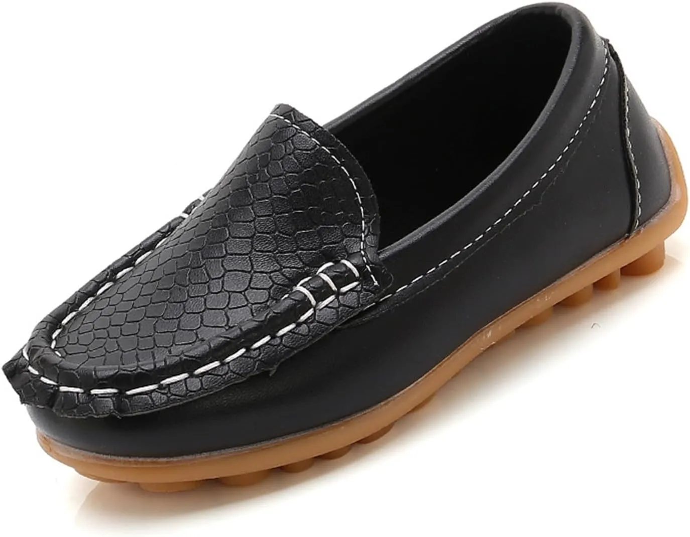 Kids Boys Girls Soft Slip On Loafers Flat Boat ??occasin Schooling Daily Walking Shoes Girls Soft Leather Shoes