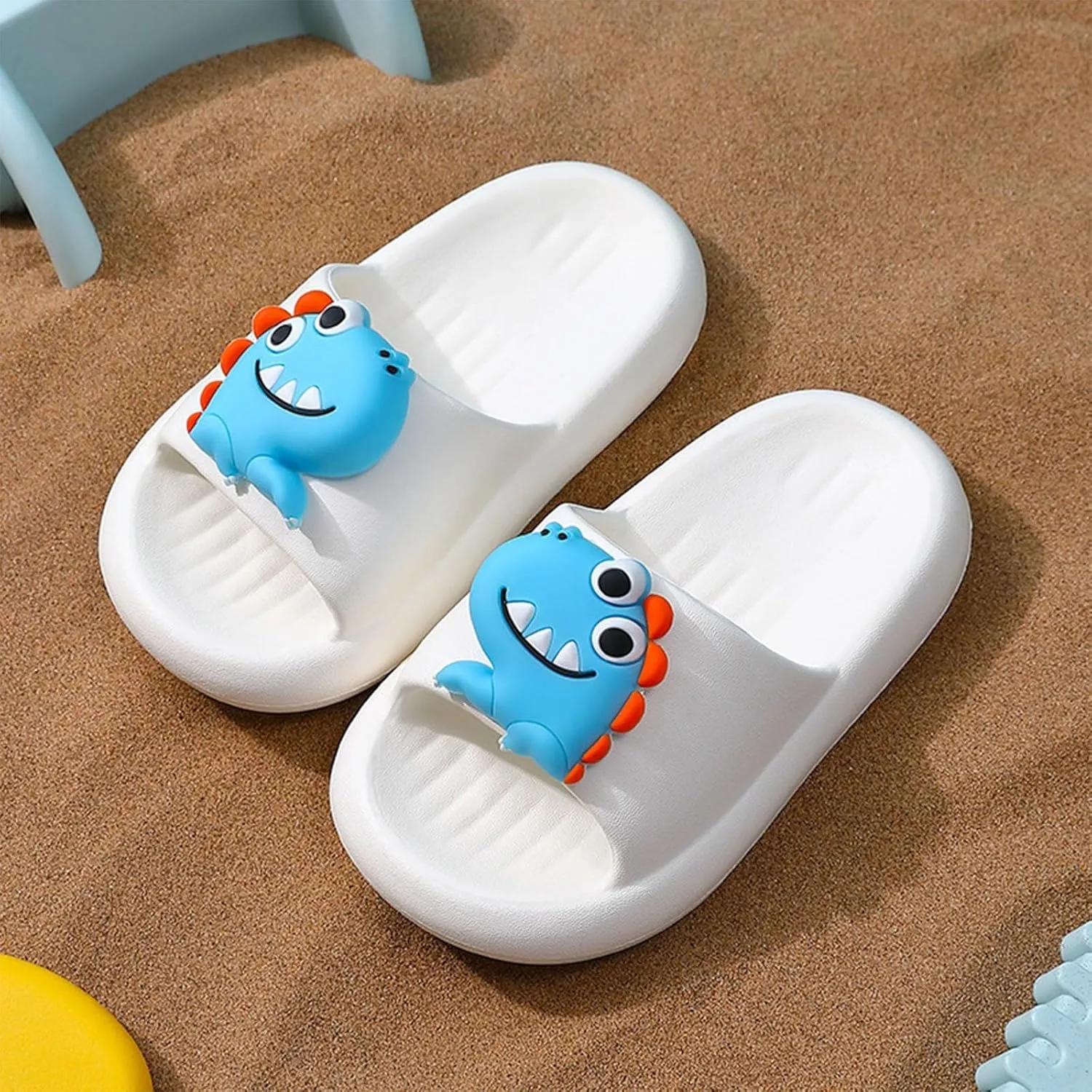 Kids Cloud Slides Boys Girls Non-Slip Beach Pool Shoes Quick-Dry Cartoon Slippers Summer Indoor Outdoor Garden Shower Shoes