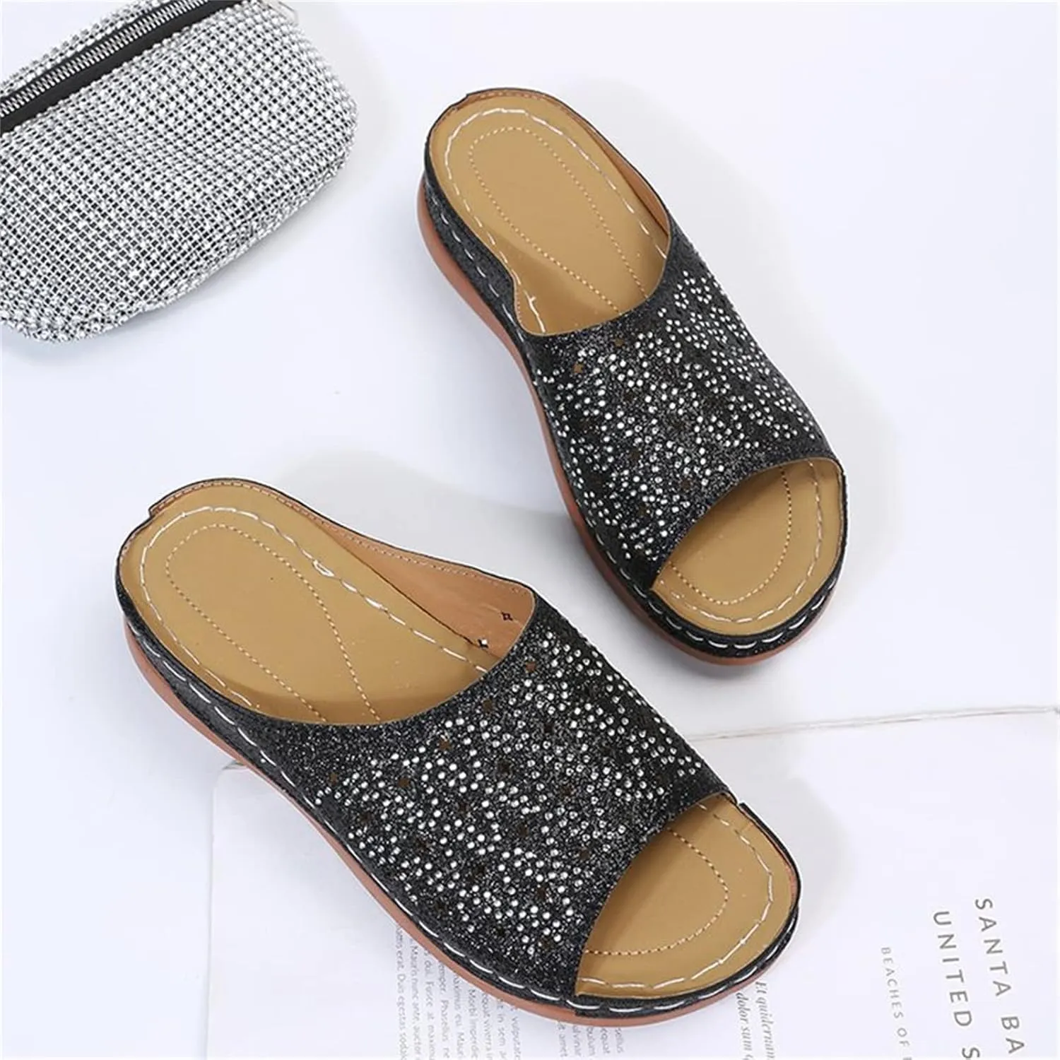Ladmiple Orthopedic Slippers For Women Plantar Fasciitis Arch Support Orthotic Sandals Flips Flops Slides for Flat feet