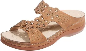 Ladmiple Sandals Women Beach Vacation Orthotic Slides Comfortable Dressy Summer Orthopedic Flip Flops with Arch Support