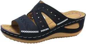 Ladmiple Sandals Women Dressy Summer Wedge Orthotic Slides Comfortable Orthopedic Walking Flip Flops with Arch Support 2024
