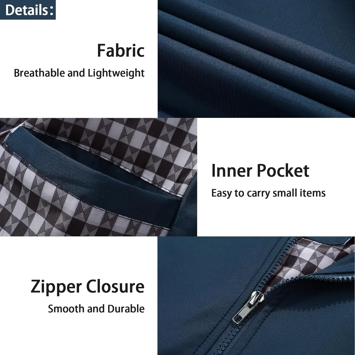 Lamgool Mens Lightweight Jackets Light Windbreaker Casual Flight Jackets Spring Fall Active Coat Outwear