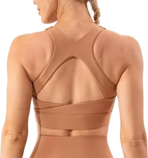 Lavento Women's Supportive Soft Sports Bra - Workout Yoga Training Bras Top