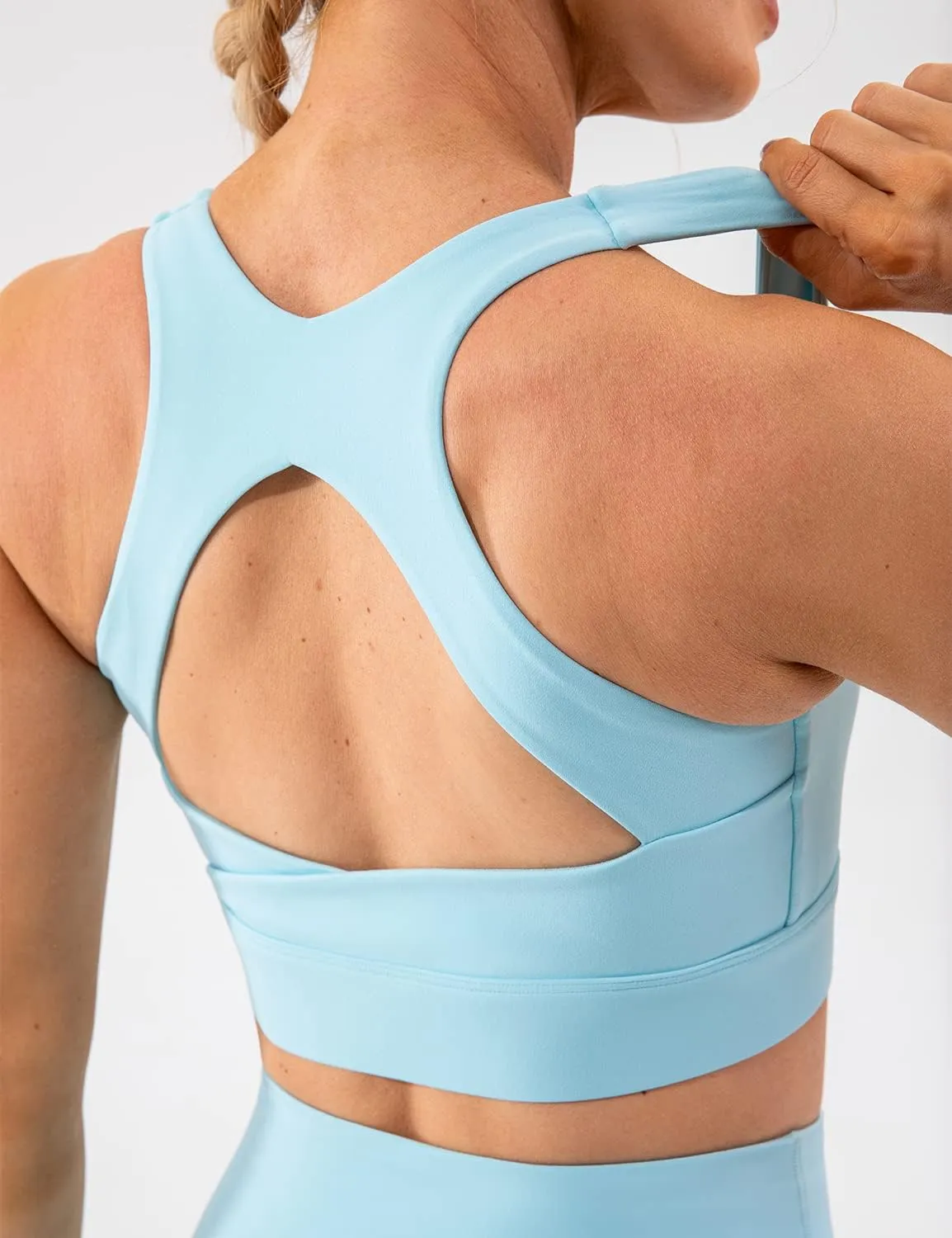 Lavento Women's Supportive Soft Sports Bra - Workout Yoga Training Bras Top