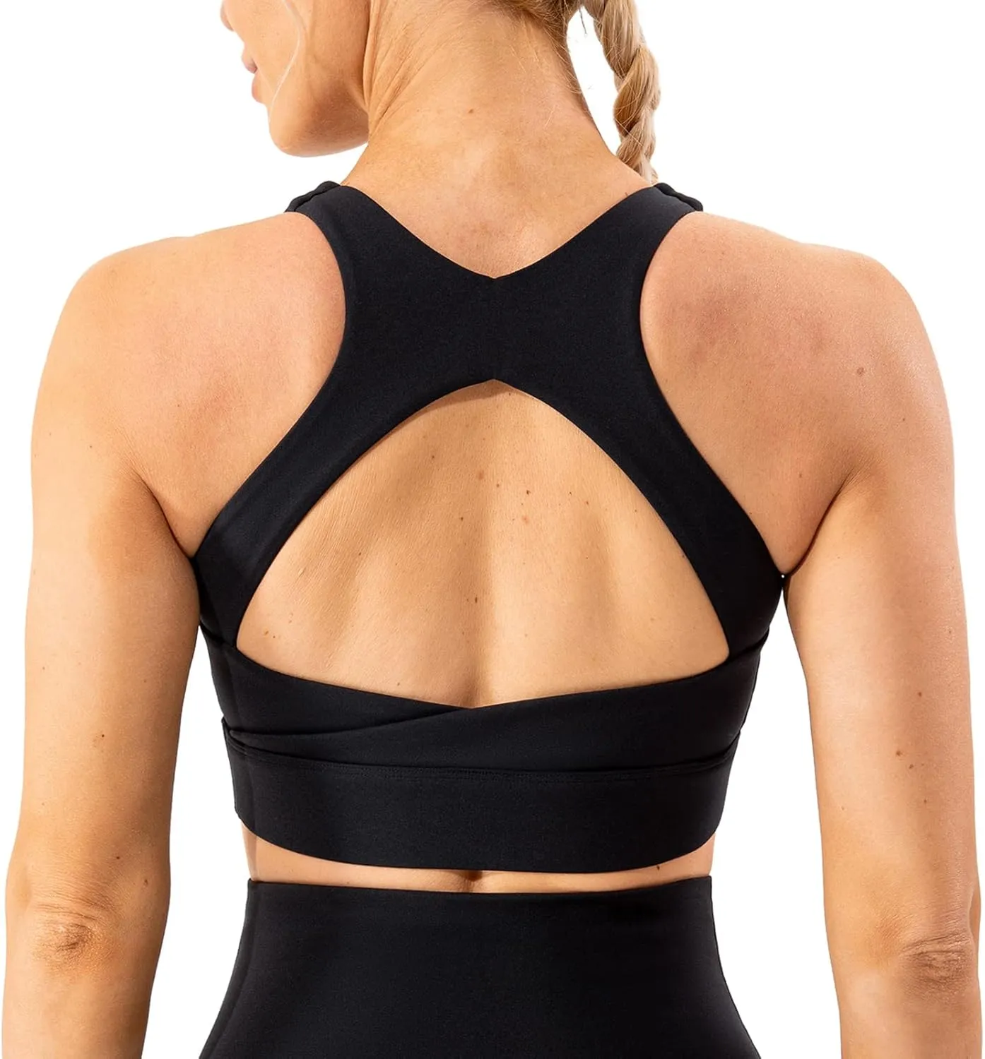 Lavento Women's Supportive Soft Sports Bra - Workout Yoga Training Bras Top