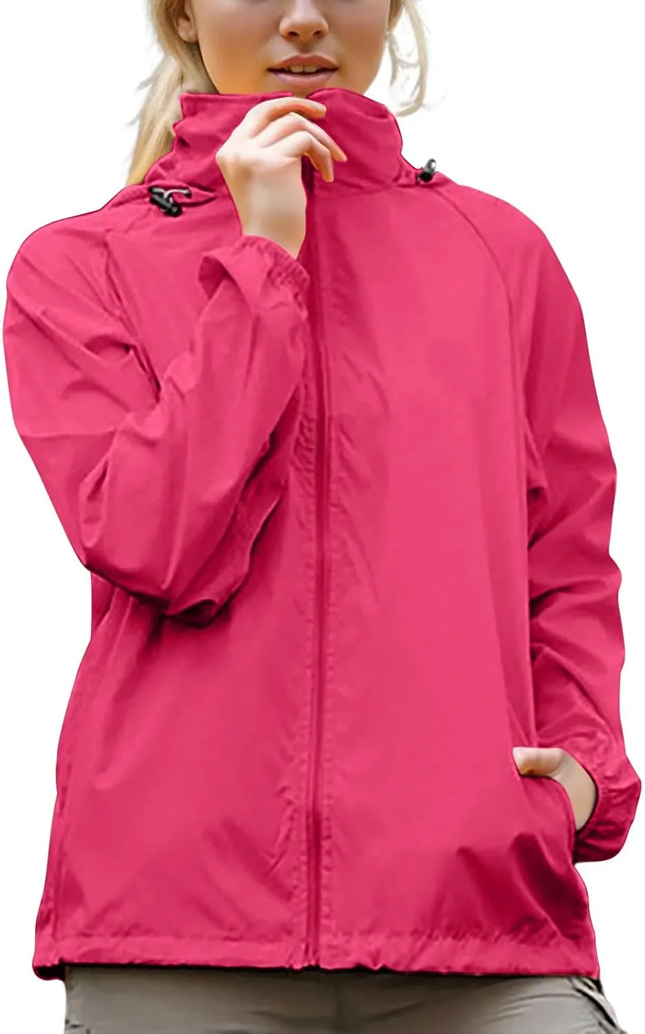 Light Jacket For Women Casual Long Sleeve Fishing Uv Protection Sun Hoodie Full Zip Camping Travel Windbreaker Jacket