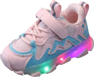 Light Up Shoes for Boys Girls Toddler Flashing Breathable Sport Walking Running Shoes for Kids Baby Sneakers