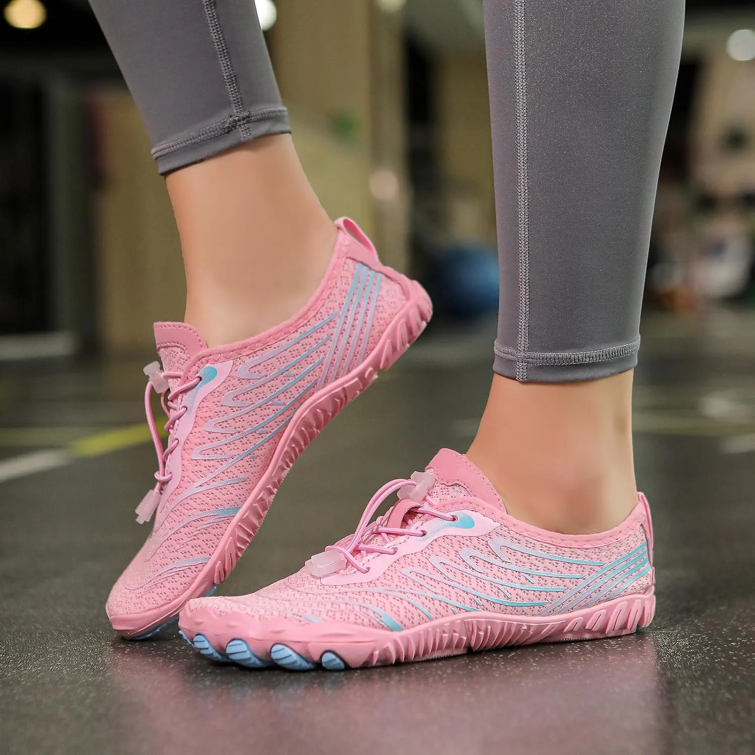 Lightweight Water Shoes for Women Comfort Breathable Healthy & Non-Slip Barefoot Shoes Unisex Wide Toe Box Shoes Quick Dry Outdoor Hiking Shoes for Swimming Running Surfing Kayaking Riding