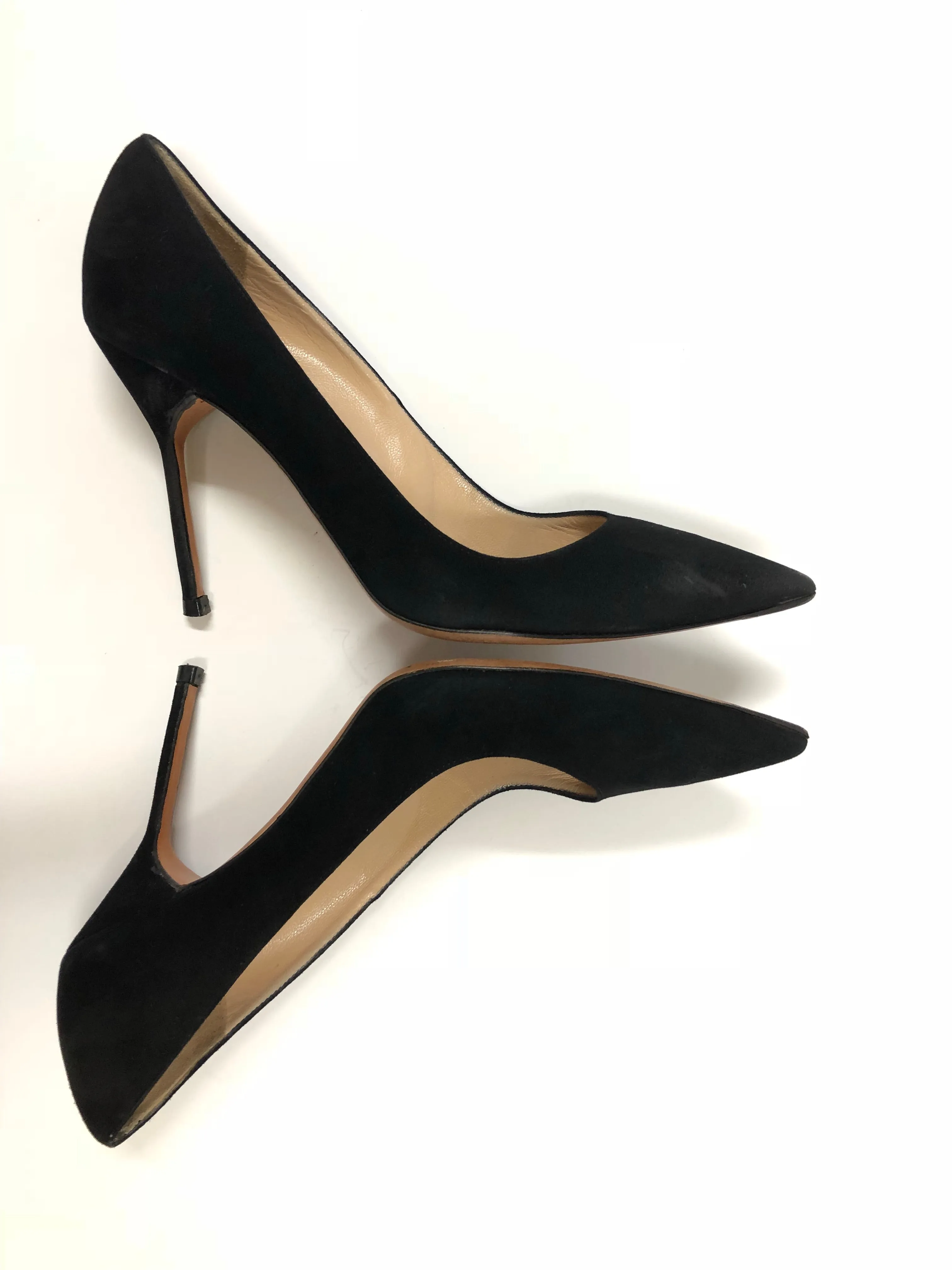 MANOLO BLAHNIK BB 105mm SUEDE POINT TOE SIZE 42