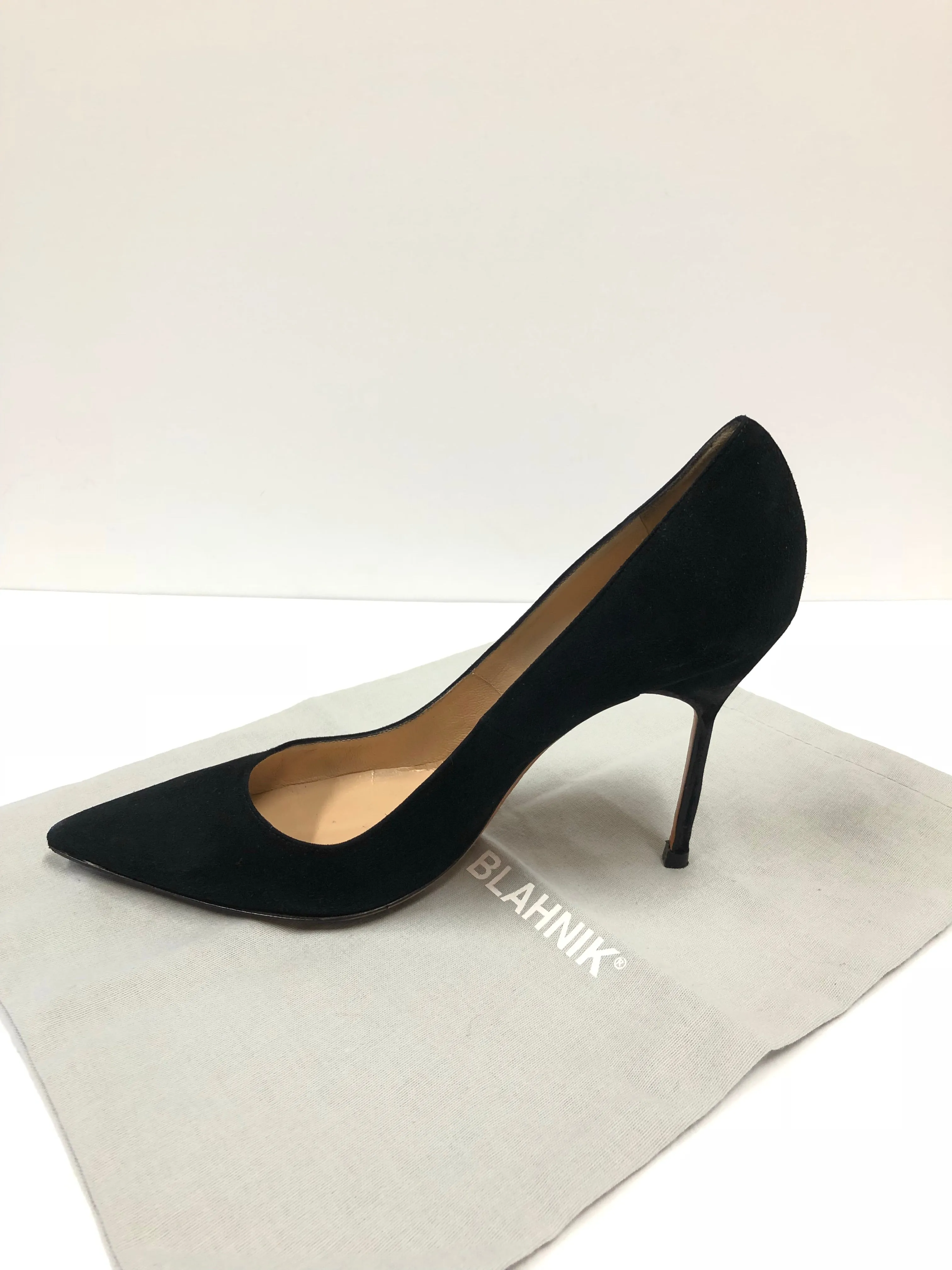 MANOLO BLAHNIK BB 105mm SUEDE POINT TOE SIZE 42