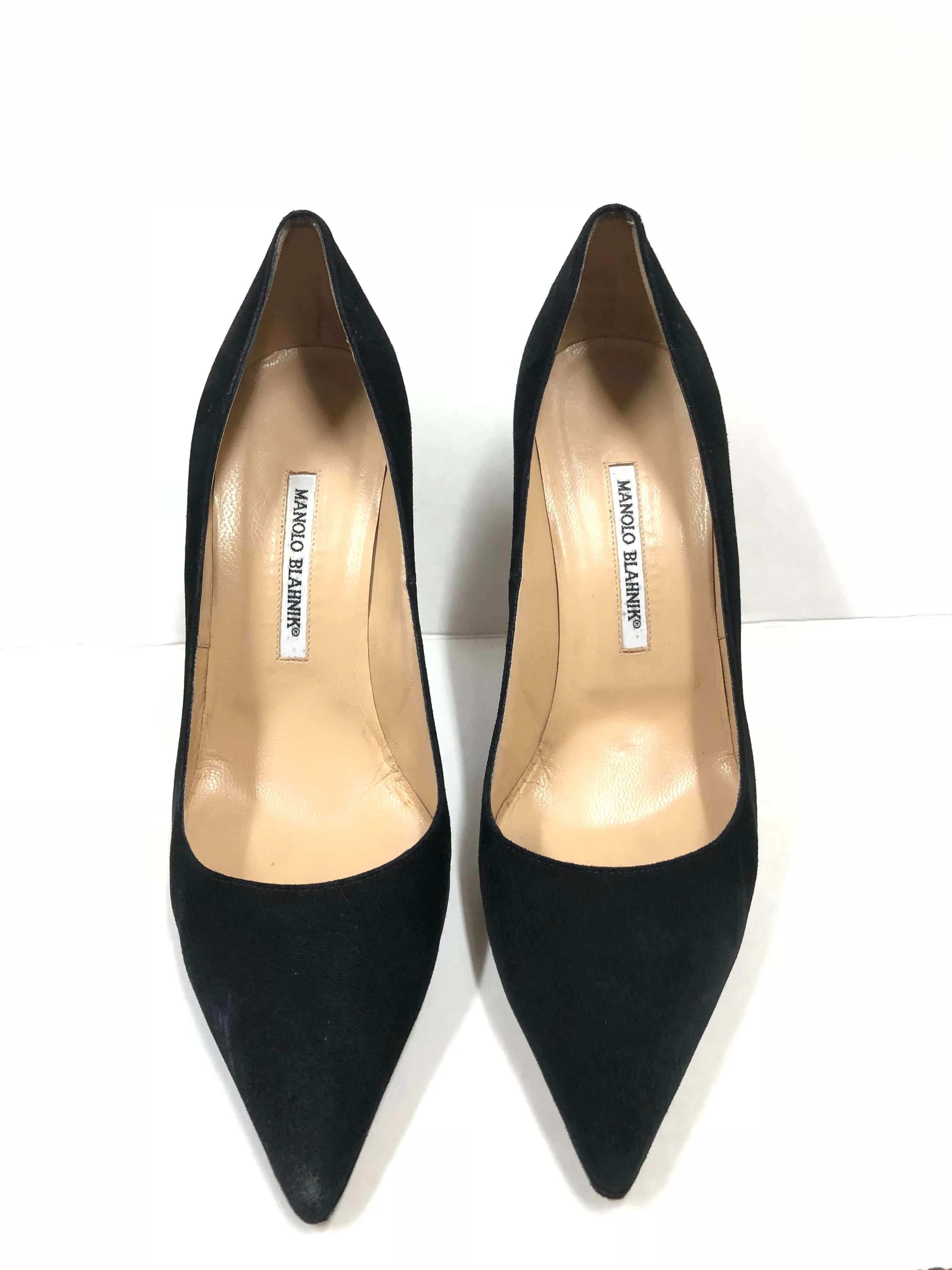 MANOLO BLAHNIK BB 105mm SUEDE POINT TOE SIZE 42