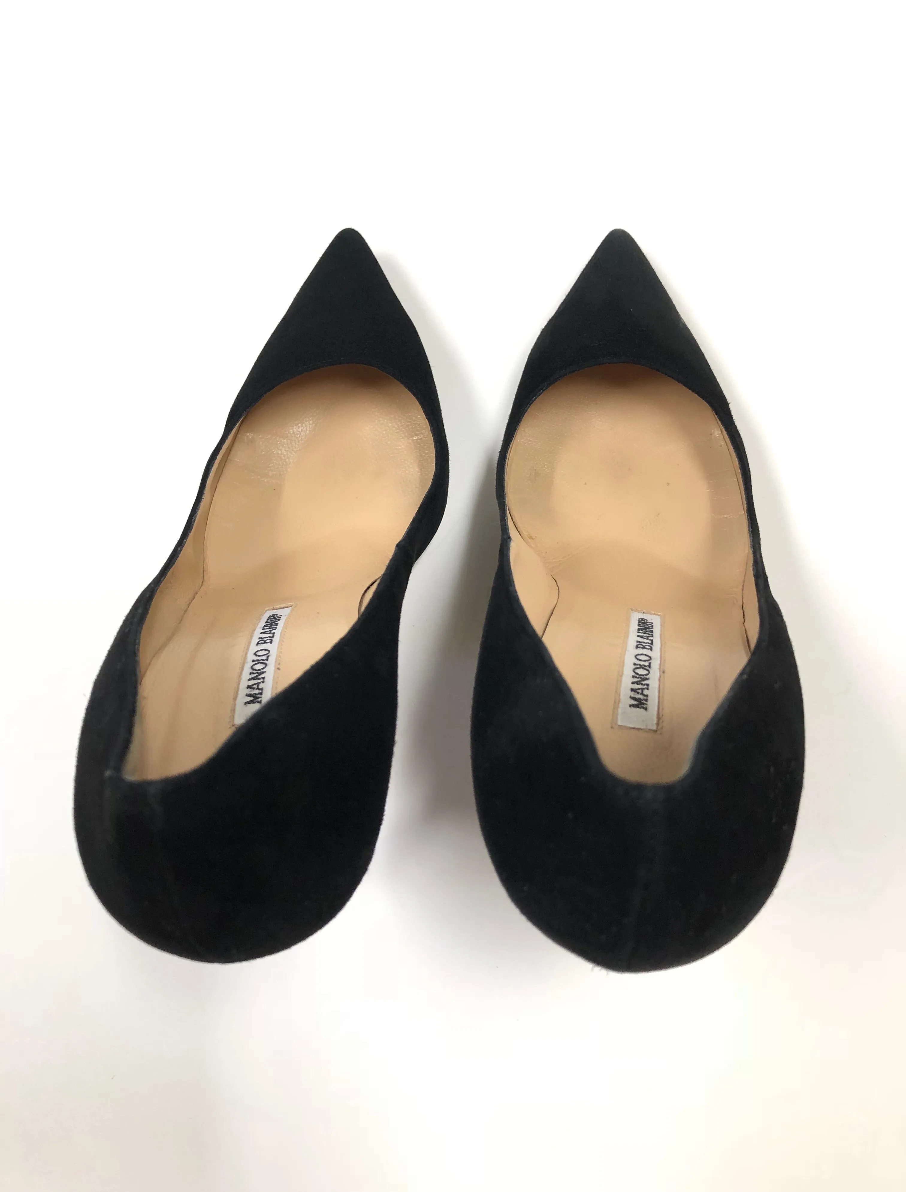 MANOLO BLAHNIK BB 105mm SUEDE POINT TOE SIZE 42