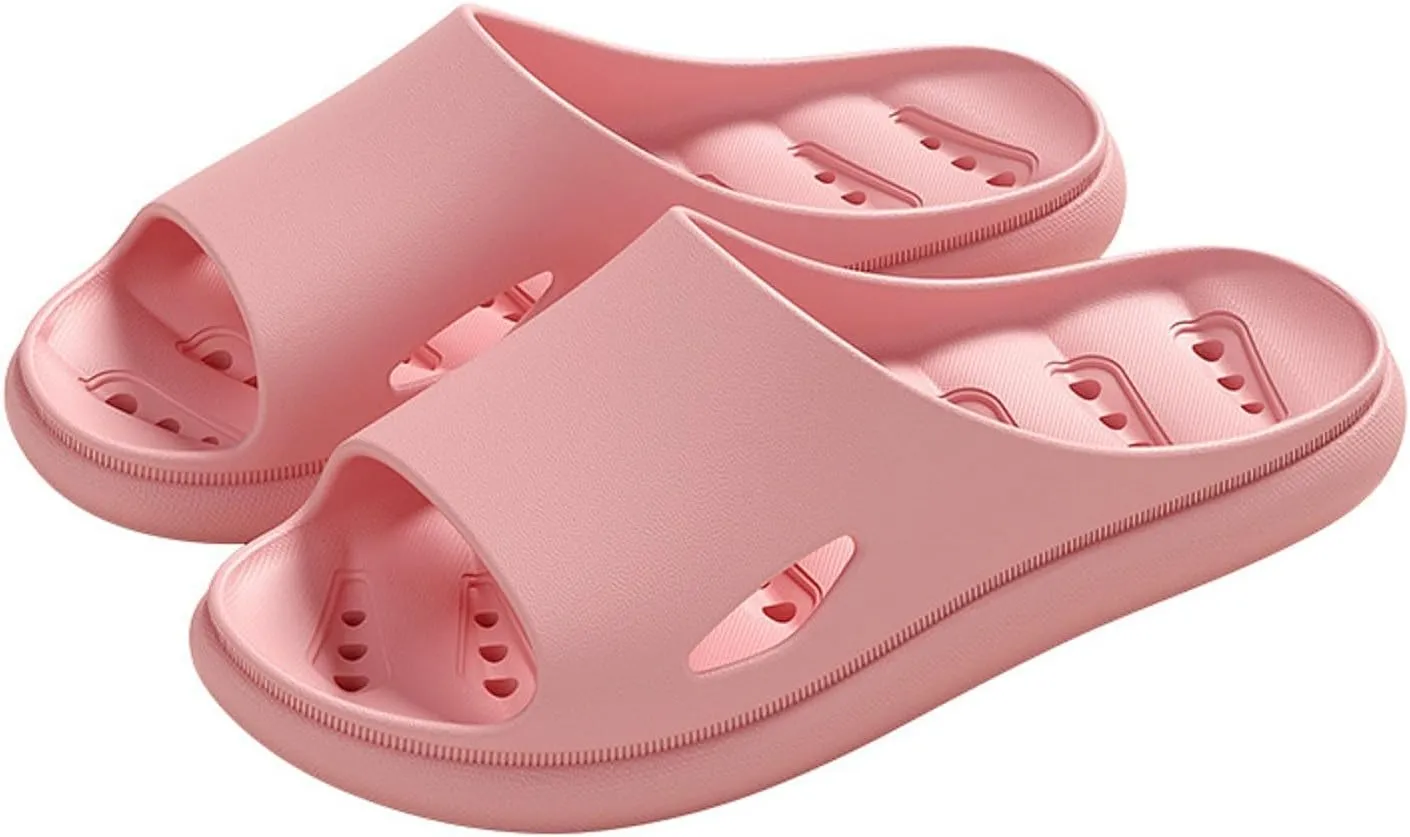Men and Women Same Couples Quick Drying Slip Leakage Thick Soled Soft Soled Solid Color Womens and Slides and Platform