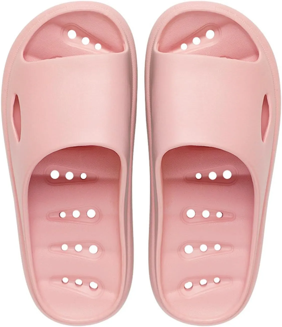 Men and Women Same Couples Quick Drying Slip Leakage Thick Soled Soft Soled Solid Color Womens and Slides and Platform