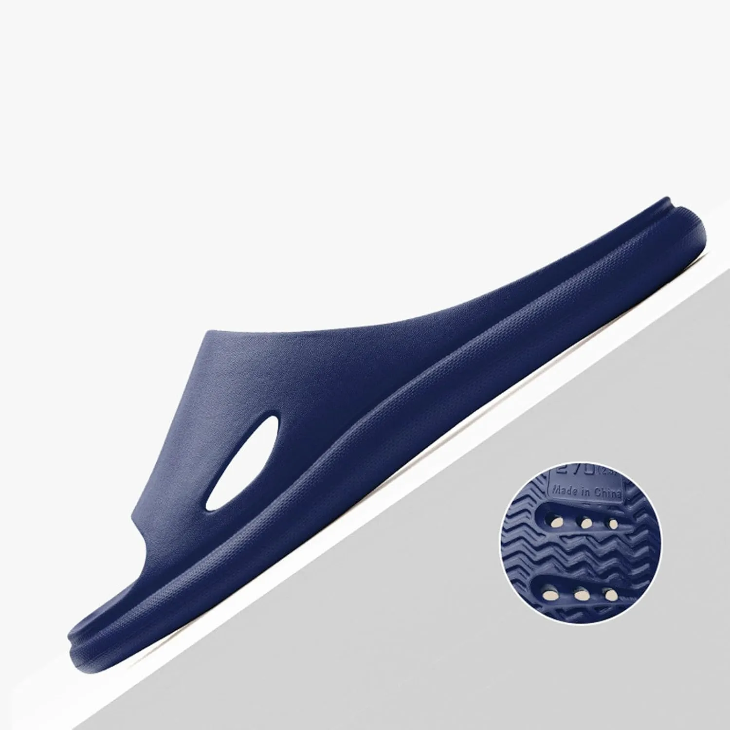Men and Women Same Couples Quick Drying Slip Leakage Thick Soled Soft Soled Solid Color Womens and Slides and Platform