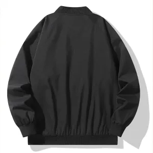 Men Bomber Jacket Lightweight Causal Flight Windbreaker Zip Up Light Track Jackets Outdoor Travel Golf Coats for Men
