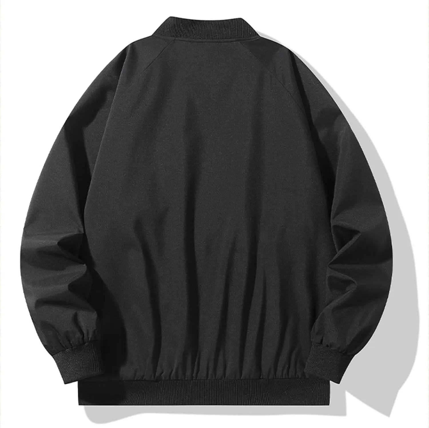 Men Bomber Jacket Lightweight Causal Flight Windbreaker Zip Up Light Track Jackets Outdoor Travel Golf Coats for Men