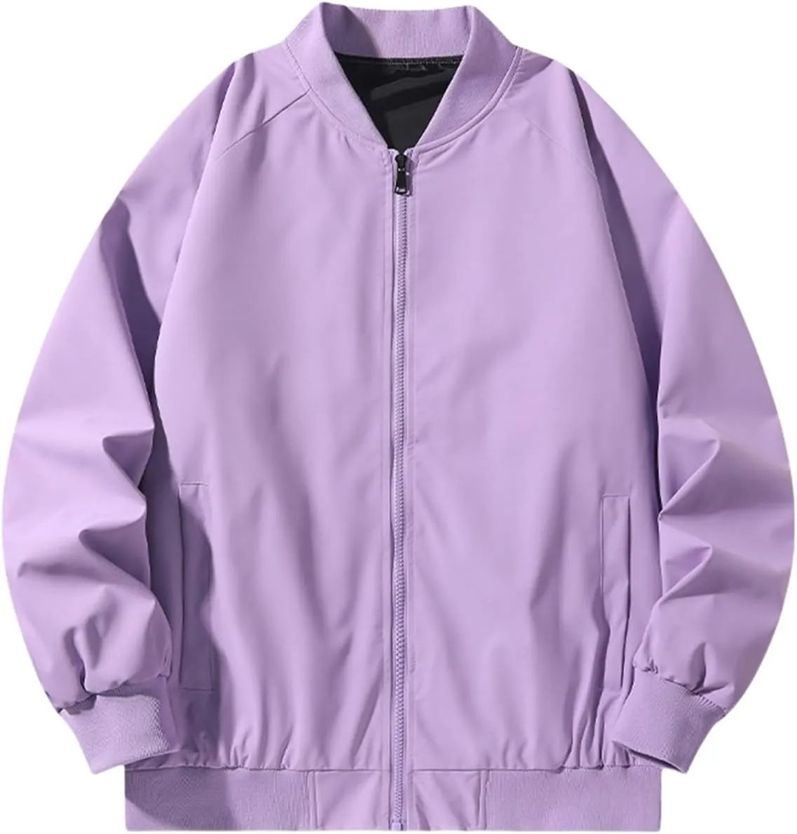 Men Bomber Jacket Lightweight Causal Flight Windbreaker Zip Up Light Track Jackets Outdoor Travel Golf Coats for Men