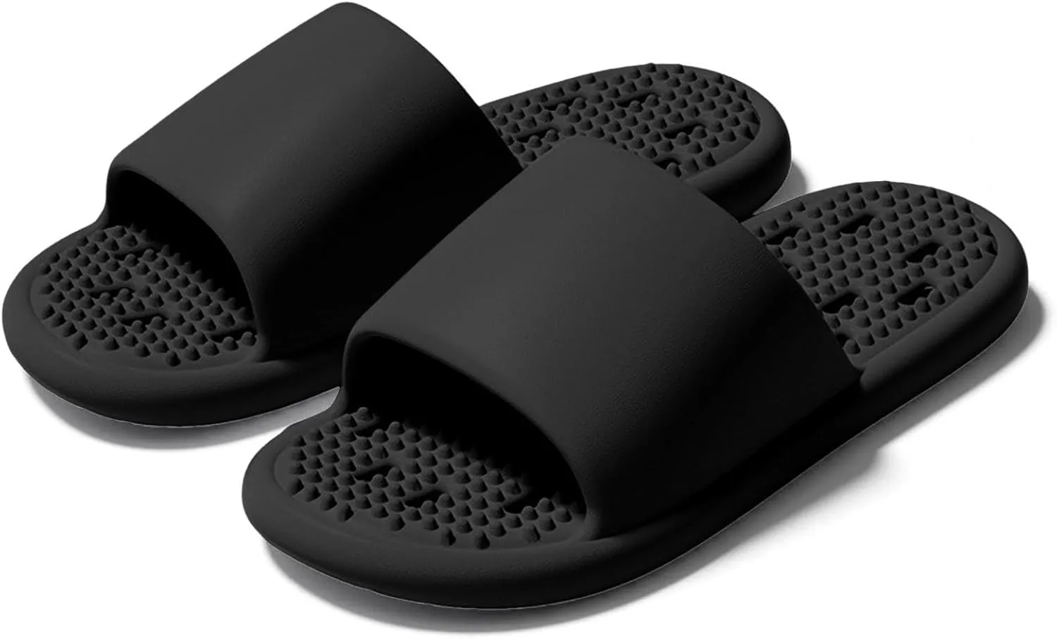 Men's and Women's Soft Bottom Quick Drying Foot Massage Indoor Stand for Bathtub Casual Heels Women