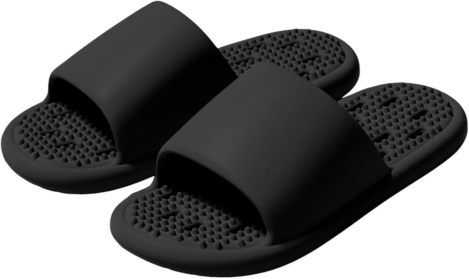 Men's and Women's Soft Bottom Quick Drying Foot Massage Indoor Stand for Bathtub Casual Heels Women