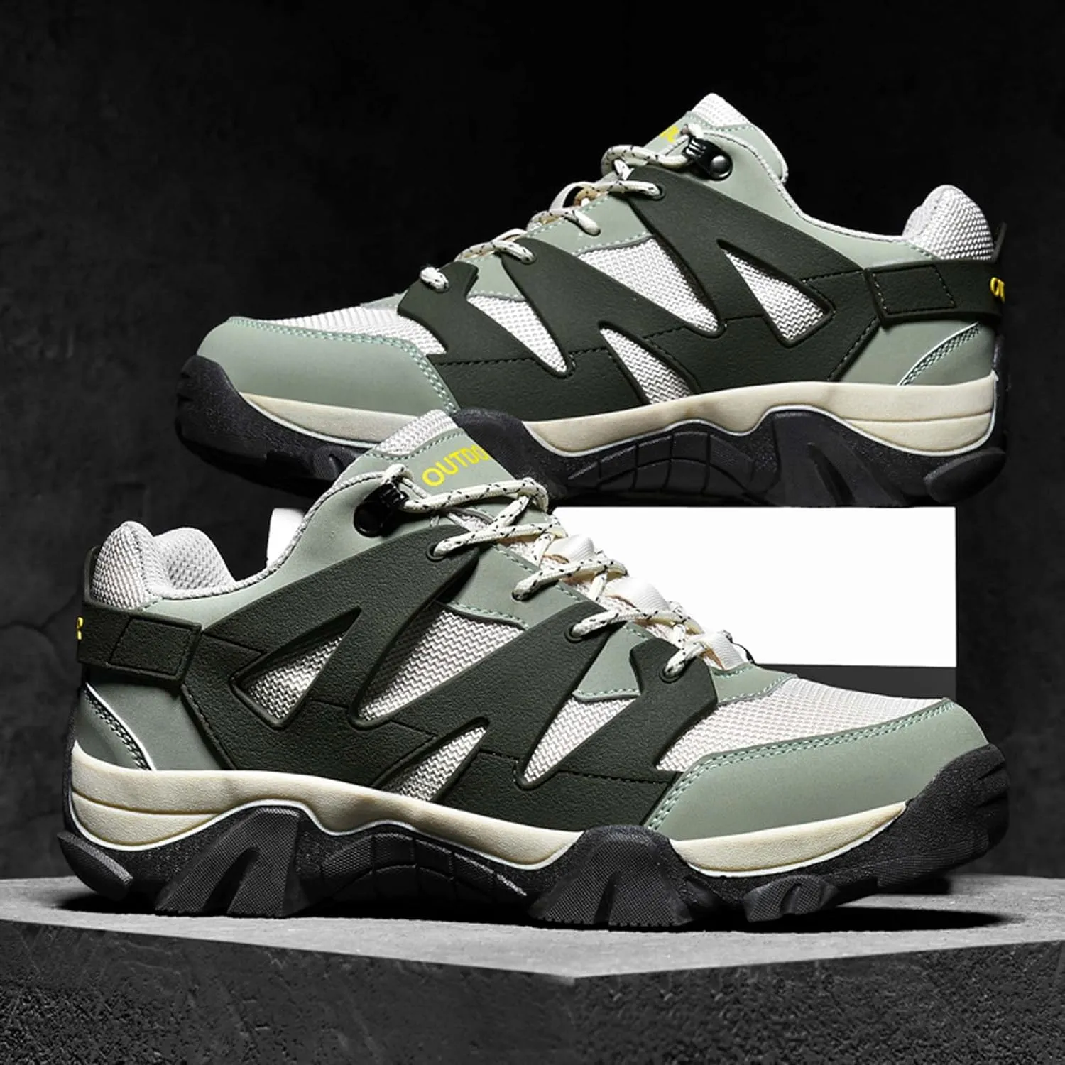 Men's Anti-slip Climbing Shoes Breathable Comfortable Hiking Shoes Outdoor Wearable Outsole Travel Shoes Outdoor Sports Walking Camping Off-road Shoes