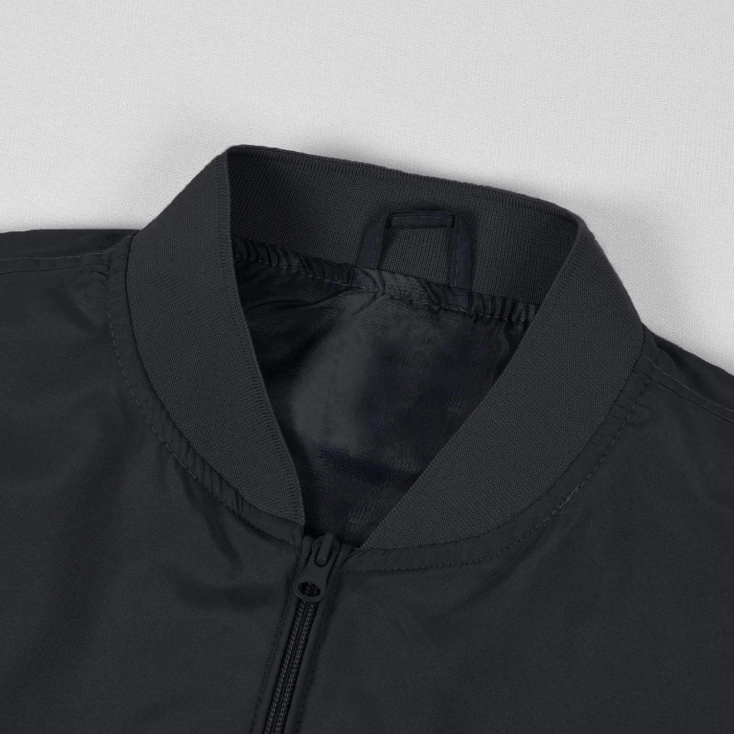 Mens Bomber Jacket Lightweight Causal Windbreaker Flight Light Track Jackets Waterproof Zipup Outdoor Travel Golf Coat