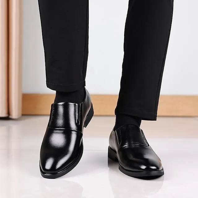 Men's Business Casual Classic Daily Office & Career Leather Loafers