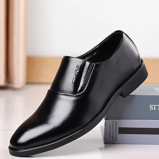 Men's Business Casual Classic Daily Office & Career Leather Loafers
