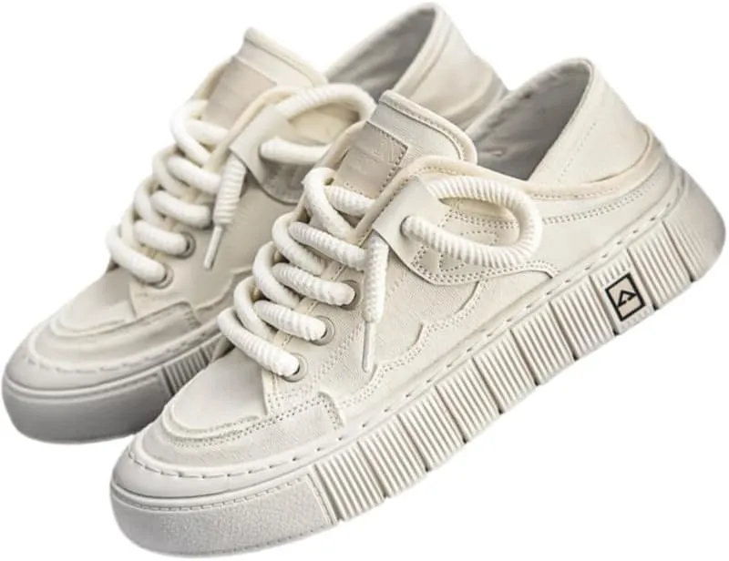 Men's Casual and Comfortable Thick-Soled Sports Shoes, wear-Resistant and Anti-Slip Skate Shoes, Suitable for Wearing All Year Round