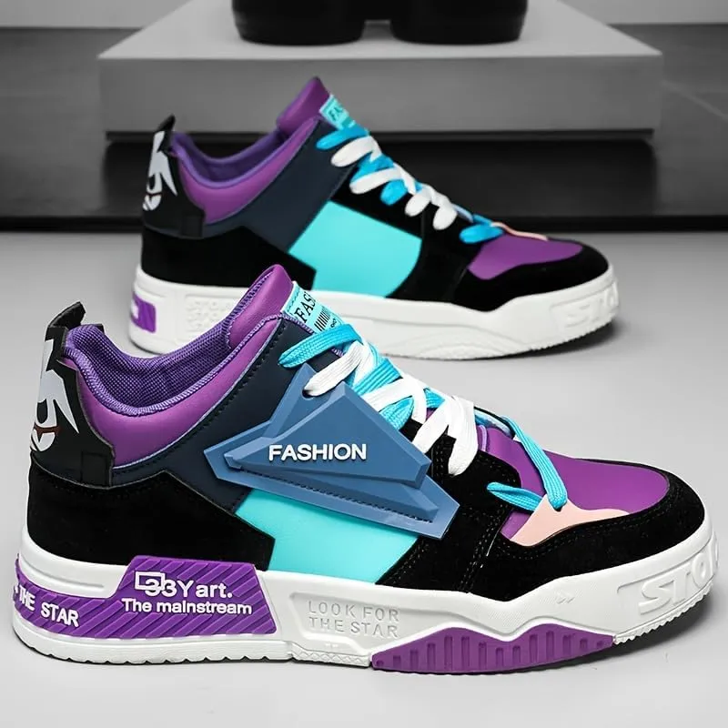 Men's Fashion Skate Shoes,Lace Up Sneakers,Men's Casual Sneakers Men's Sport Shoes