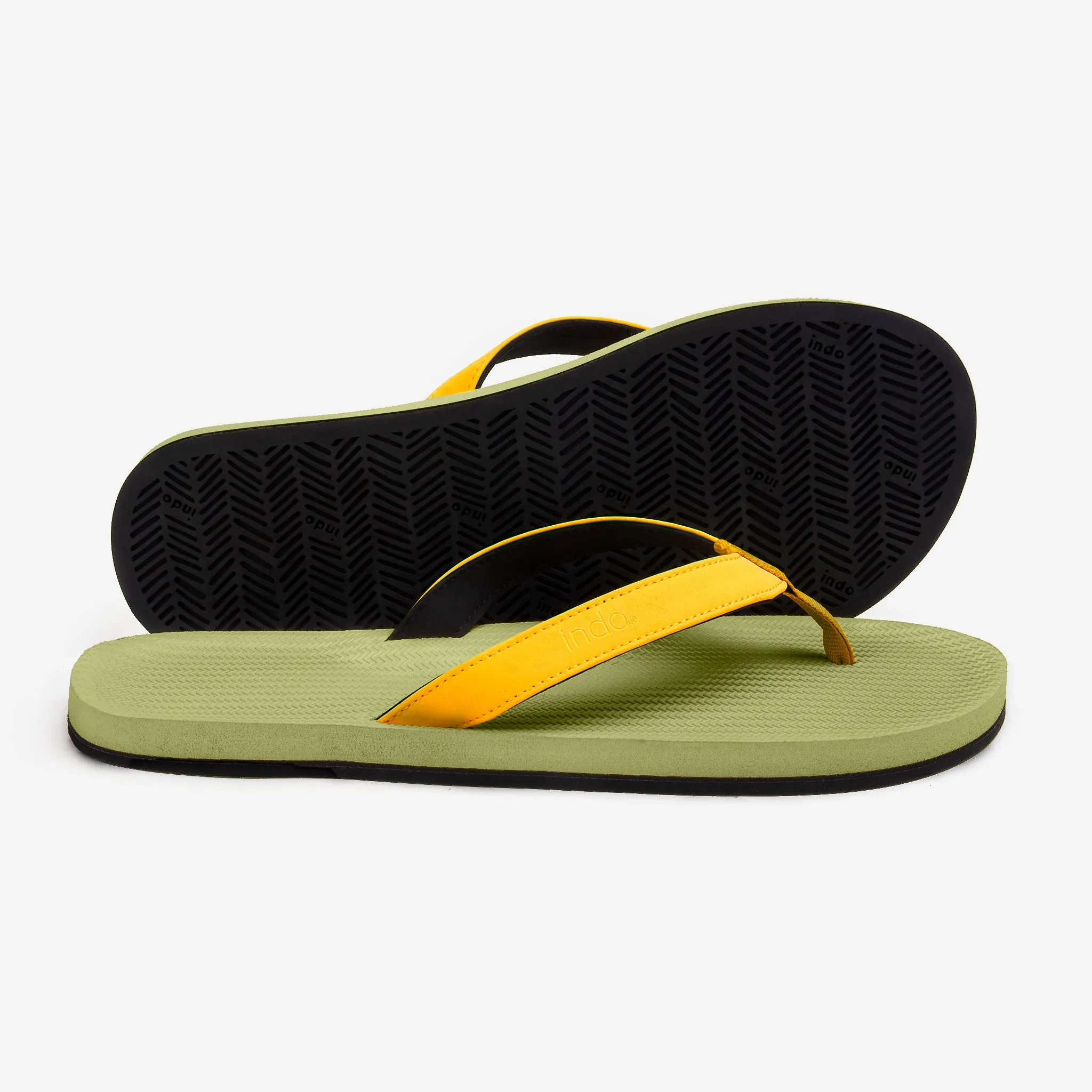 Men's Flip Flops ESSNTLS - Olive/Honey