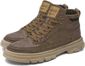 Men's high-top Sneakers, Skateboarding, Casual Walking Shoes Fashion Sneakers, Sneakers, Cargo Shoes Camping Chukka Boots Hiking Boots
