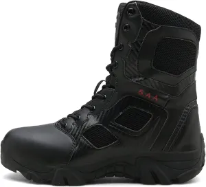 Men's Hiking Boots Water Resistant Climbing Trekking Camping Boots High Top Walking Shoe Black-EU45/US11